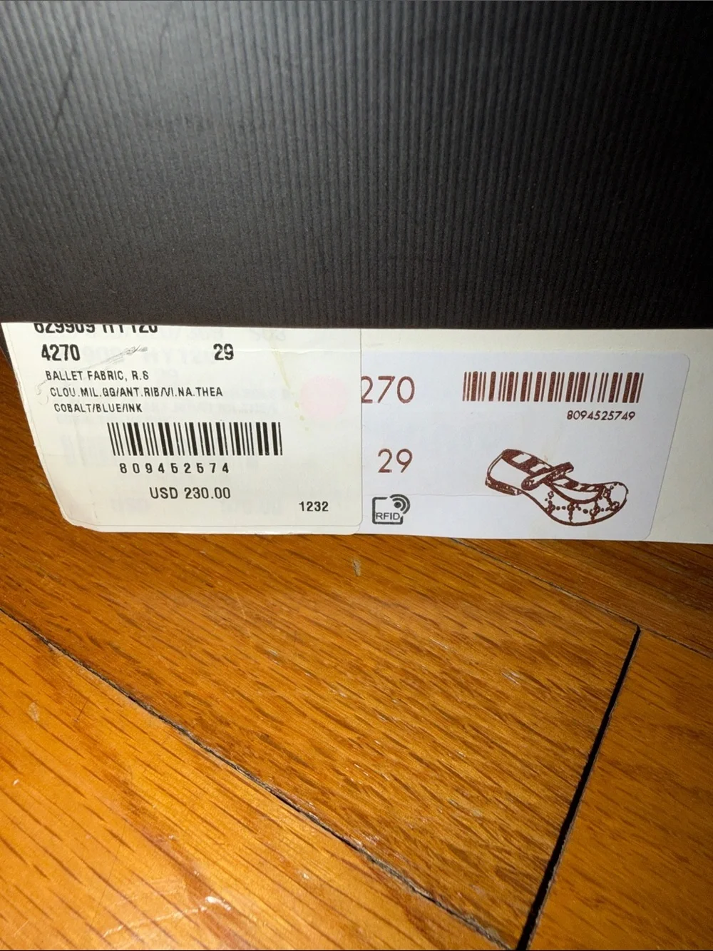Gucci Kids Navy GG Jacquard Mary Jane Flats size 29